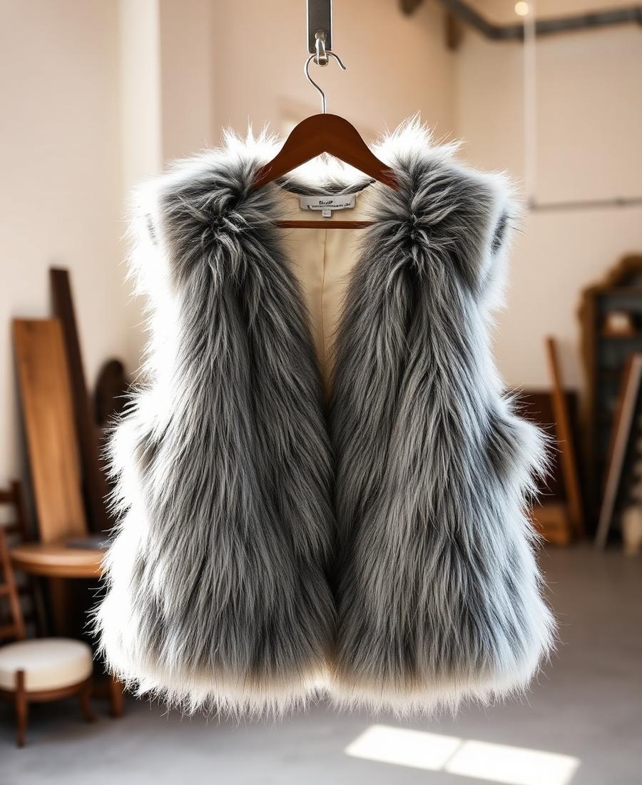 After — to a chic cropped vest