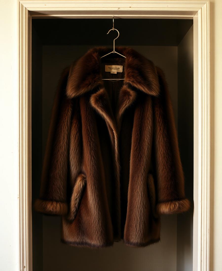 Before — From oversized 1970s mink